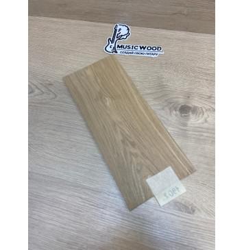 Ясень Дальневосточный заготовка накладки на головку грифа Тангент АА 3.5х125х295 мм-0