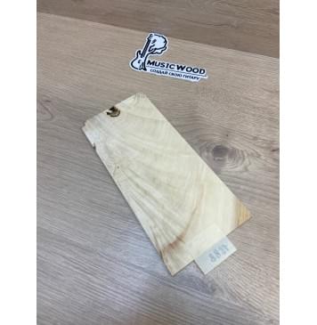 Клён Белый Явор, Волнистый заготовка накладки на головку грифа Смешанный ААА Волна АА 5.8х120-112х245 мм-3