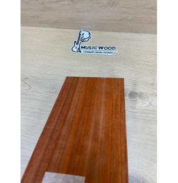 Падук заготовка накладки на головку грифа Радиал ААА 4.3х120х200 мм-3