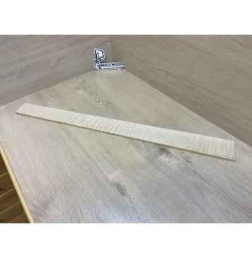 Клён Белый Явор, Волнистый заготовка накладки для бас-гитары Смешанный ААА Волна АА 8.5х69-53х730 мм-0