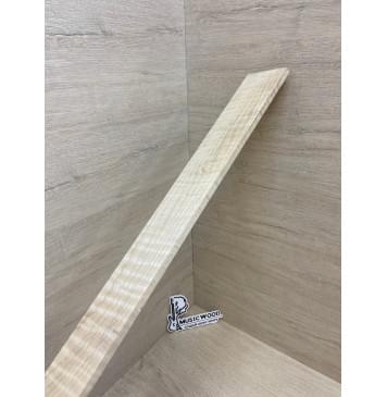 Клён Белый Явор, Волнистый заготовка накладки для бас-гитары Смешанный ААА Волна АА 8.5х69-53х730 мм-4