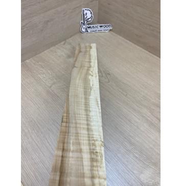 Клён Американский Волнистый заготовка накладки для электрогитары Радиал А Волна АА 8х75-62х610 мм (Уценка-сучки)-6