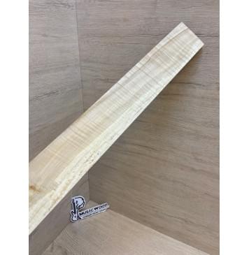 Клён Американский Волнистый заготовка накладки для электрогитары Радиал А Волна АА 8х75-62х610 мм (Уценка-сучки)-7