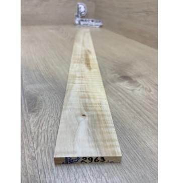 Клён Американский Волнистый заготовка накладки для электрогитары Радиал А Волна АА 9х60-52х565 мм (Уценка-сучки)-1