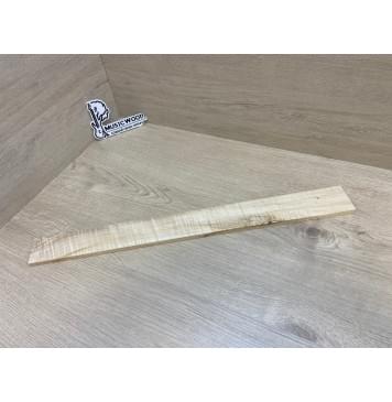 Клён Американский Волнистый заготовка накладки для электрогитары Радиал А Волна АА 9х60-52х565 мм (Уценка-сучки)-4