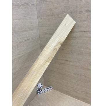 Клён Американский Волнистый заготовка накладки для электрогитары Радиал А Волна АА 9х60-52х565 мм (Уценка-сучки)-5