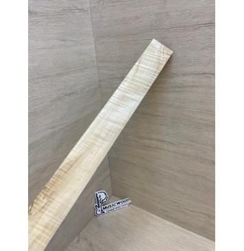 Клён Американский Волнистый заготовка накладки для электрогитары Радиал А Волна АА 9х60-52х565 мм (Уценка-сучки)-0