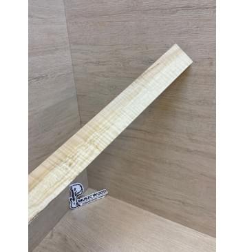 Клён Американский Волнистый заготовка накладки для электрогитары Радиал А Волна АА 9х60-50х590 мм (Уценка-сучки)-8