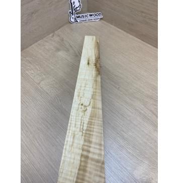 Клён Американский Волнистый заготовка накладки для электрогитары Радиал А Волна АА 9х60-50х590 мм (Уценка-сучки)-11