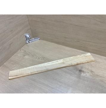 Клён Американский Волнистый заготовка накладки для электрогитары Радиал А Волна АА 9х80-59х610 мм (Уценка-сучки)-6