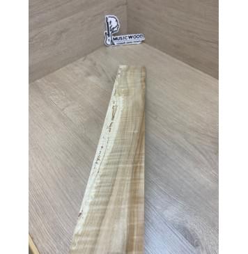 Клён Американский Волнистый заготовка накладки для электрогитары Радиал А Волна АА 9х80-59х610 мм (Уценка-сучки)-10