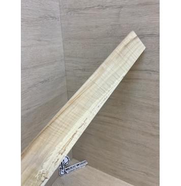 Клён Американский Волнистый заготовка накладки для электрогитары Радиал А Волна АА 9х80-59х610 мм (Уценка-сучки)-8