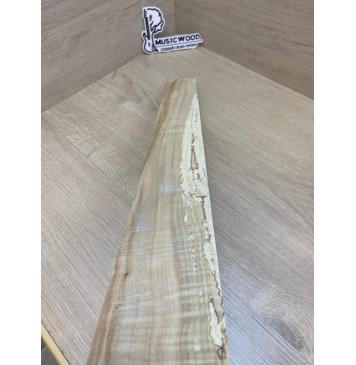 Клён Американский Волнистый заготовка накладки для электрогитары Радиал А Волна АА 9х80-59х610 мм (Уценка-сучки)-12