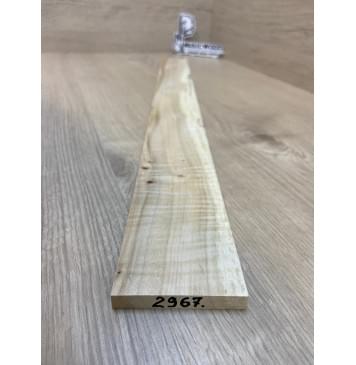 Клён Американский Волнистый заготовка накладки для электрогитары Радиал А Волна А 9.2х67-57х610 мм (Уценка-сучки)-1