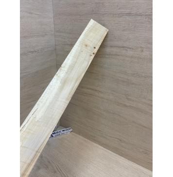 Клён Американский Волнистый заготовка накладки для электрогитары Радиал А Волна А 9.2х67-57х610 мм (Уценка-сучки)-6