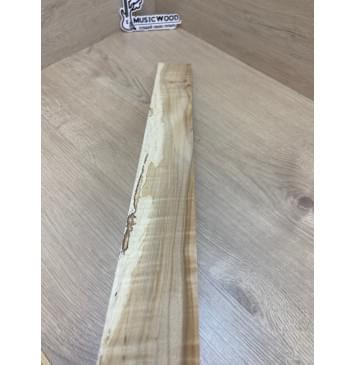 Клён Американский Волнистый заготовка накладки для электрогитары Радиал А Волна А 9.2х67-57х610 мм (Уценка-сучки)-9