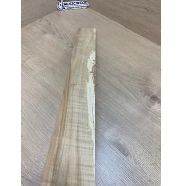 Клён Американский Волнистый заготовка накладки для электрогитары Радиал А Волна А 9.2х67-57х610 мм (Уценка-сучки)-7