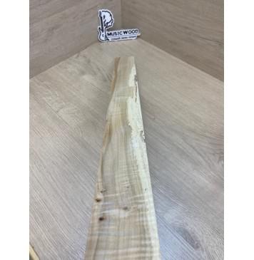 Клён Американский Волнистый заготовка накладки для электрогитары Радиал А Волна А 9.2х67-57х610 мм (Уценка-сучки)-11