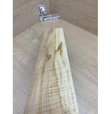 Клён Американский Волнистый заготовка накладки для электрогитары Смешанный А Волна АА 9.2х108х553 мм (Уценка-сучки)-10