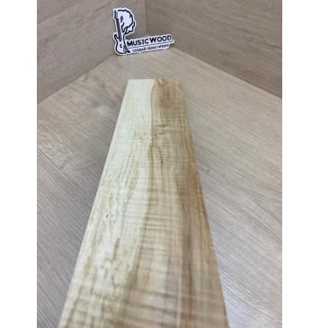 Клён Американский Волнистый заготовка накладки для электрогитары Смешанный А Волна АА 9.2х108х553 мм (Уценка-сучки)-14