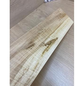 Клён Американский Волнистый заготовка накладки для электрогитары Смешанный А Волна АА 9.2х108х553 мм (Уценка-сучки)-13