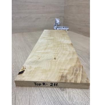 Берёза Пламенная заготовка на топ Смешанный АА Волна А 18х177х535 мм (1шт под распил)-2