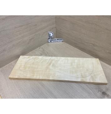 Берёза Пламенная заготовка на топ Смешанный АА Волна А 18х177х535 мм (1шт под распил)-7