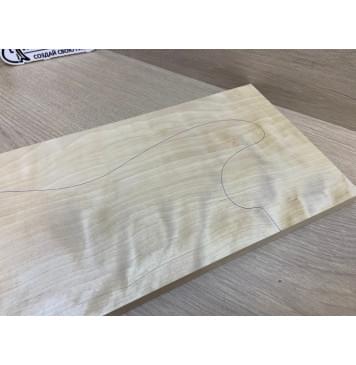 Берёза Пламенная заготовка на топ Смешанный АА Волна А 18х177х535 мм (1шт под распил)-9