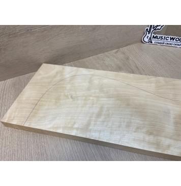 Берёза Пламенная заготовка на топ Смешанный АА Волна А 18х177х535 мм (1шт под распил)-6