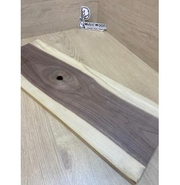 Орех Американский Заболонь заготовка на топ под заливку Тангент А 18х197х555 мм (1шт под распил) АКЦИЯ-3