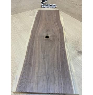 Орех Американский Заболонь заготовка на топ под заливку Тангент А 18х197х555 мм (1шт под распил) АКЦИЯ-5