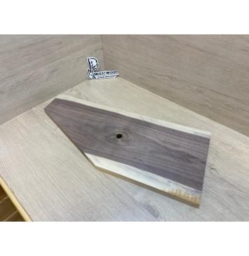 Орех Американский Заболонь заготовка на топ под заливку Тангент А 18х237-97х560 мм (1шт под распил) АКЦИЯ-0