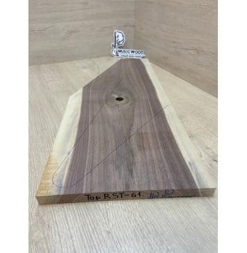 Орех Американский Заболонь заготовка на топ под заливку Тангент А 18х237-97х560 мм (1шт под распил) АКЦИЯ-1