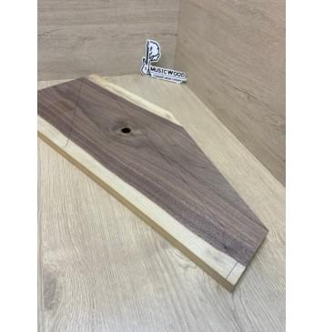 Орех Американский Заболонь заготовка на топ под заливку Тангент А 18х237-97х560 мм (1шт под распил) АКЦИЯ-3