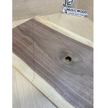 Орех Американский Заболонь заготовка на топ под заливку Тангент А 18х237-97х560 мм (1шт под распил) АКЦИЯ-4