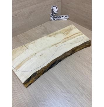Клён Американский Spalted Волнистый заготовка на топ Радиал А Волна АА 28х170-155х425-375 мм (1 шт под распил) Клён Американский Spalted Волнистый заготовка на топ Радиал А Волна АА 28х170-155х425-375 мм (1 шт под распил)-6