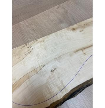 Клён Американский Spalted Волнистый заготовка на топ Радиал А Волна АА 28х170-155х425-375 мм (1 шт под распил) Клён Американский Spalted Волнистый заготовка на топ Радиал А Волна АА 28х170-155х425-375 мм (1 шт под распил)-7
