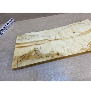 Клён Американский Spalted Волнистый заготовка на топ Радиал А Волна АА 28х170-155х425-375 мм (1 шт под распил) Клён Американский Spalted Волнистый заготовка на топ Радиал А Волна АА 28х170-155х425-375 мм (1 шт под распил)-16