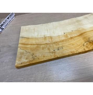 Клён Американский Spalted Волнистый заготовка на топ Радиал А Волна АА 28х170-155х425-375 мм (1 шт под распил) Клён Американский Spalted Волнистый заготовка на топ Радиал А Волна АА 28х170-155х425-375 мм (1 шт под распил)-15