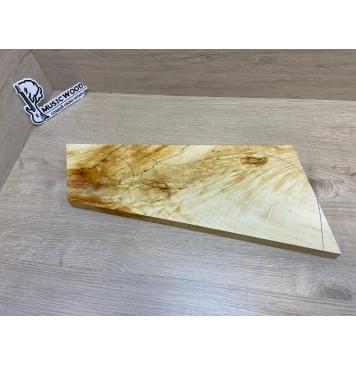Клён Американский Spalted Волнистый заготовка на топ для Тревел гитары Смешанный ААА Волна ААА 23х180-120х415-410 мм (1 шт под распил) Клён Американский Spalted Волнистый заготовка на топ для Тревел гитары Смешанный ААА Волна ААА 23х180-120х415-410 мм (1 шт под распил)-0
