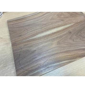 Орех Американский Заболонь заготовка на топ под заливку Тангент АА 11х168х440-425 мм - 2 шт (книжкой)-4