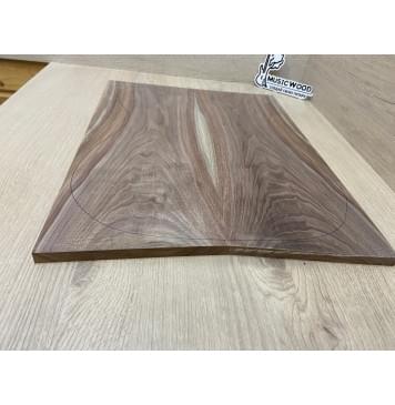 Орех Американский Заболонь заготовка на топ под заливку Тангент АА 11х168х440-425 мм - 2 шт (книжкой)-3