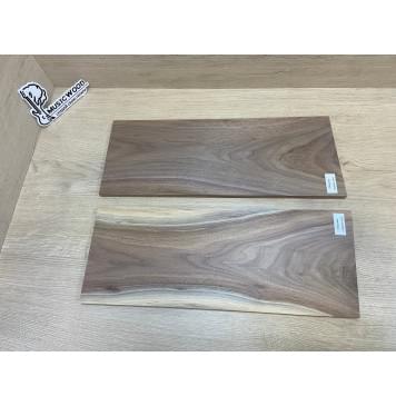 Орех Американский Заболонь заготовка на топ под заливку Тангент АА 11х168х440-425 мм - 2 шт (книжкой)-7