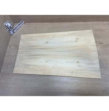 Клён Американский заготовка на топ для Тревел гитары Тангент А 12х158-136х485 мм - 2 шт. (книжкой)-1