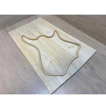 Клён Американский заготовка на топ для Тревел гитары Тангент А 12х158-136х485 мм - 2 шт. (книжкой)-0