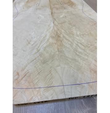 Клён Американский Волнистый заготовка на топ Смешанный АА Волна АА 11х184-144х435 мм - 2 шт. (книжкой) АКЦИЯ-6