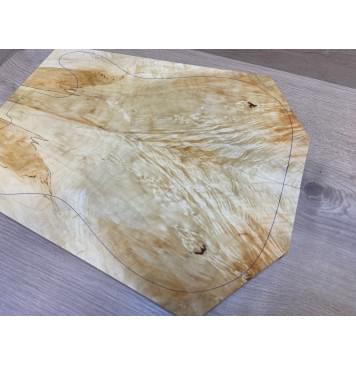 Клён Американский Волнистый заготовка на топ Смешанный АА Волна АА 11х184-144х435 мм - 2 шт. (книжкой) АКЦИЯ-8