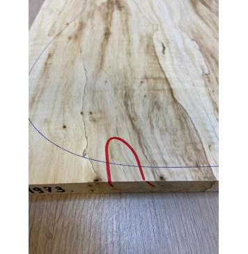 Клён Американский Волнистый заготовка на топ Смешанный А Волна А 19х183-170х530 мм - 2 шт. (книжкой) Уценка-трещины с обратной стороны-6