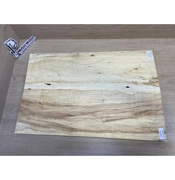 Клён Американский Волнистый заготовка на топ Смешанный А Волна А 19х183-170х530 мм - 2 шт. (книжкой) Уценка-трещины с обратной стороны-0