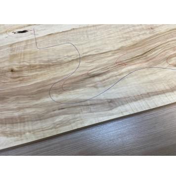 Клён Американский Волнистый заготовка на топ Смешанный А Волна А 19х183-170х530 мм - 2 шт. (книжкой) Уценка-трещины с обратной стороны-12